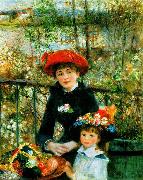 Pierre Renoir On the Terrace oil painting picture wholesale